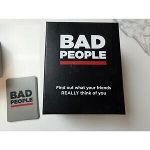 Bad People Party Game Complete Set Adult Card Game 3-10 Players NEW Open Box